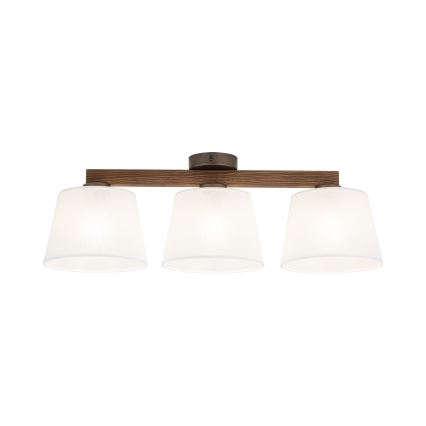 Brilagi - Επιφανειακό φωτιστικό οροφής LATTE 3xE27/60W/230V πεύκο/λευκό