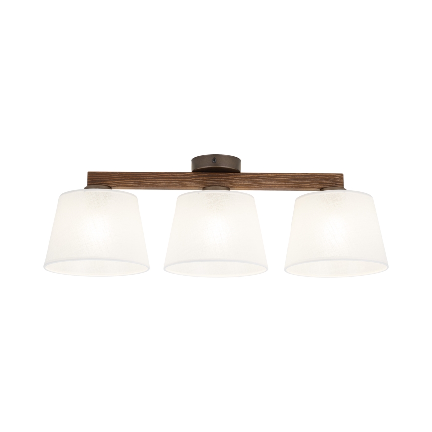 Brilagi - Επιφανειακό φωτιστικό οροφής LATTE 3xE27/60W/230V πεύκο/λευκό