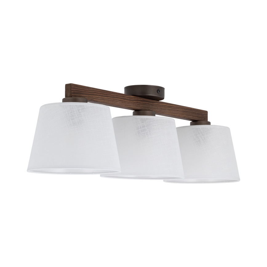 Brilagi - Επιφανειακό φωτιστικό οροφής LATTE 3xE27/60W/230V πεύκο/λευκό