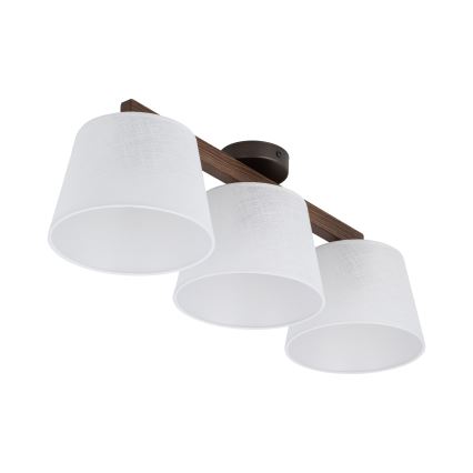 Brilagi - Επιφανειακό φωτιστικό οροφής LATTE 3xE27/60W/230V πεύκο/λευκό