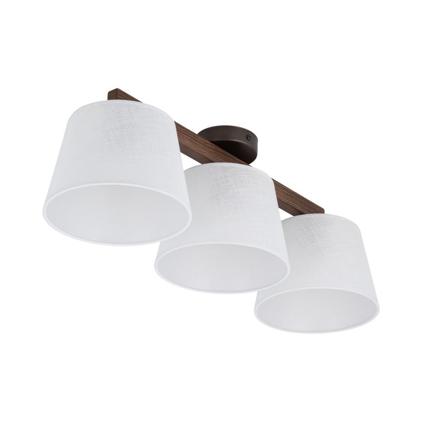 Brilagi - Επιφανειακό φωτιστικό οροφής LATTE 3xE27/60W/230V πεύκο/λευκό