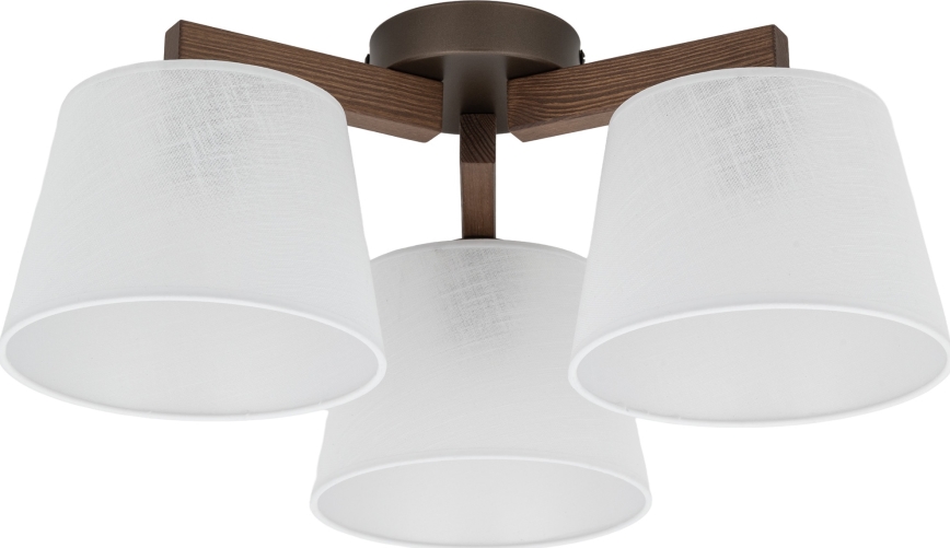 Brilagi - Επιφανειακό φωτιστικό οροφής LATTE 3xE27/60W/230V πεύκο/λευκό