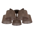 Brilagi - Επιφανειακό φωτιστικό οροφής LATTE 5xE27/60W/230V πεύκο/καφέ