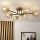 Brilagi - Επιφανειακό φωτιστικό οροφής MALIVA 6xE14/15W/230V χρυσό