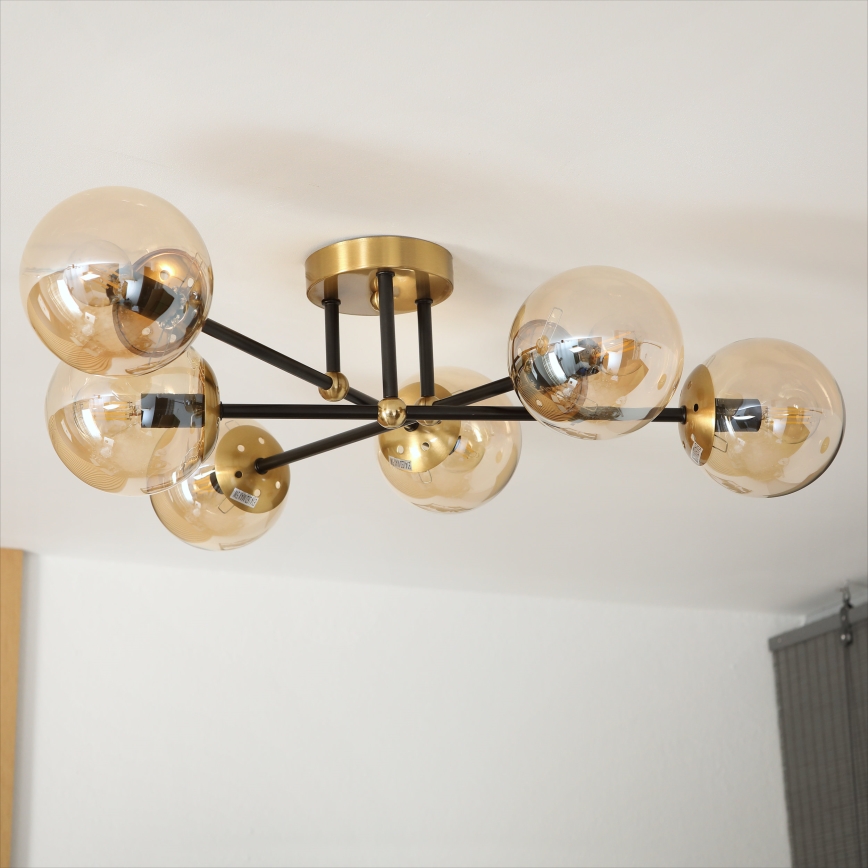 Brilagi - Επιφανειακό φωτιστικό οροφής MALIVA 6xE14/15W/230V χρυσό