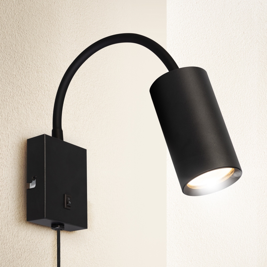 Brilagi - Εύκαμπτο φωτιστικό τοίχου SELE 1xGU10/30W/230V μαύρο