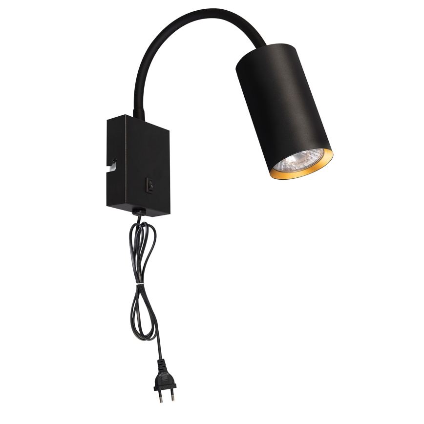 Brilagi - Εύκαμπτο φωτιστικό τοίχου SELE 1xGU10/30W/230V μαύρο/χρυσό