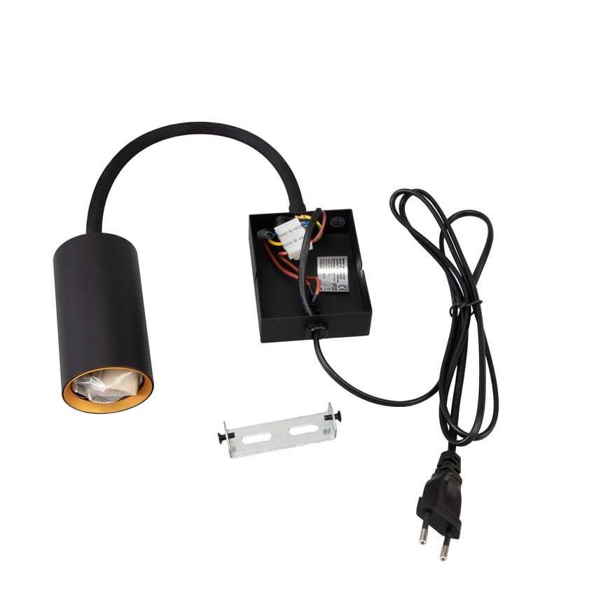 Brilagi - Εύκαμπτο φωτιστικό τοίχου SELE 1xGU10/30W/230V μαύρο/χρυσό