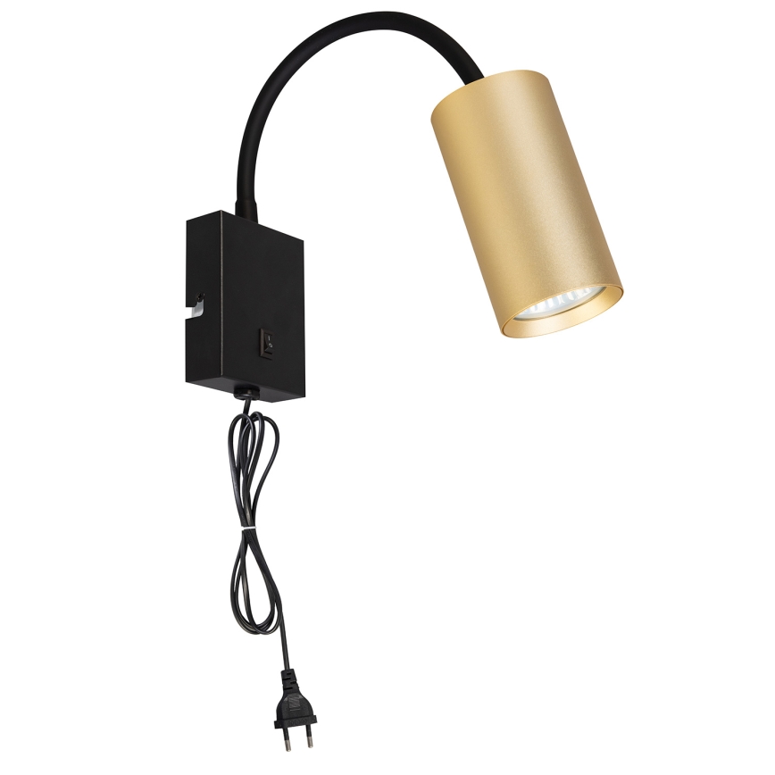Brilagi - Εύκαμπτο φωτιστικό τοίχου SELE 1xGU10/30W/230V μαύρο/χρυσό