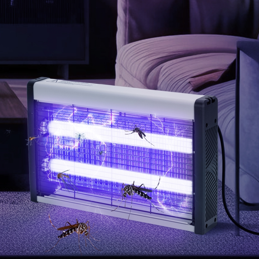 Brilagi - Ηλεκτρική παγίδα εντόμων 2xUV/15W/230V 80 m2