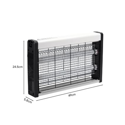 Brilagi - Ηλεκτρική παγίδα εντόμων 2xUV/15W/230V 80 m2