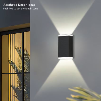 Brilagi - Ηλιακό φωτιστικό τοίχου LED ΗΛΙΟΣ GUARD LED/2W/3,7V 2000 mAh IP45