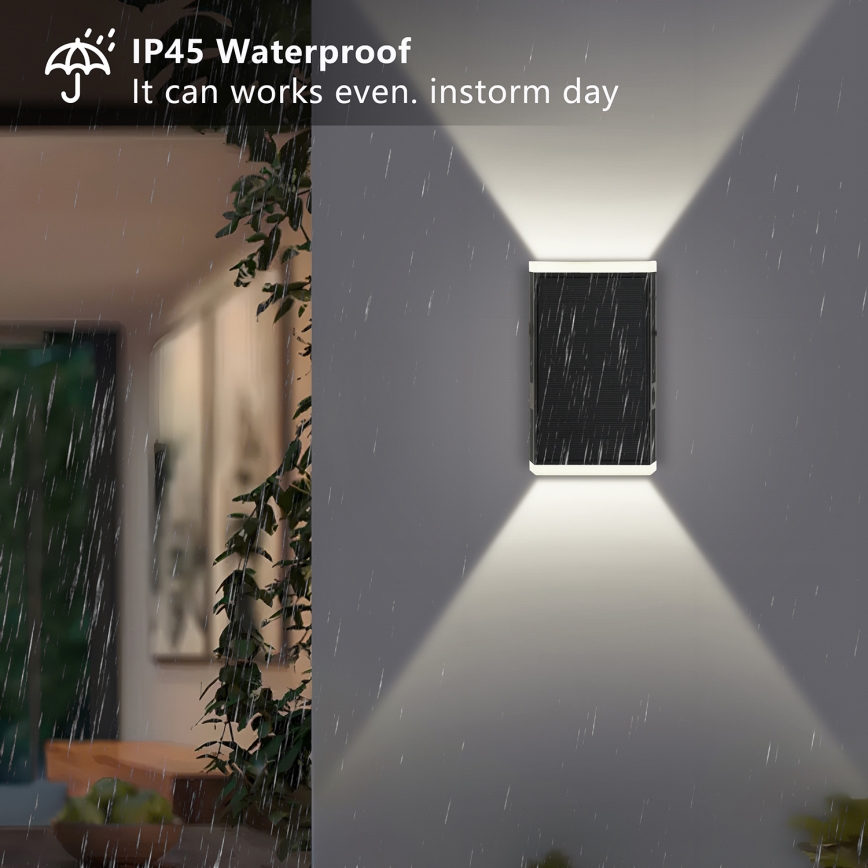 Brilagi - Ηλιακό φωτιστικό τοίχου LED ΗΛΙΟΣ GUARD LED/2W/3,7V 2000 mAh IP45