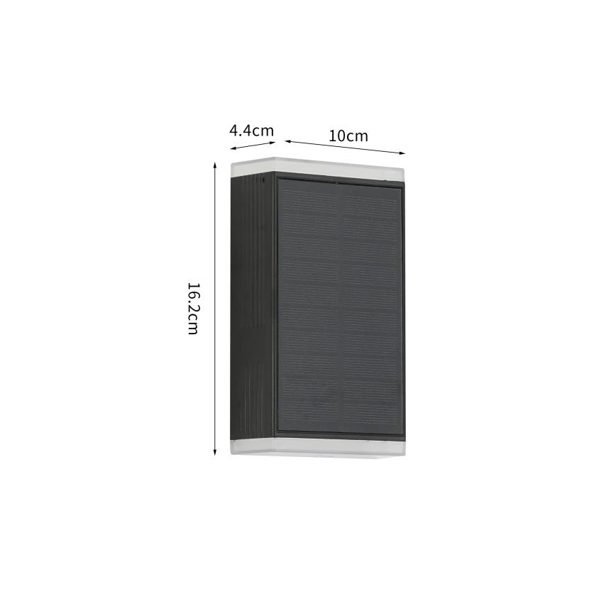 Brilagi - Ηλιακό φωτιστικό τοίχου LED ΗΛΙΟΣ GUARD LED/2W/3,7V 2000 mAh IP45