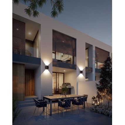 Brilagi - Ηλιακό φωτιστικό τοίχου LED με αισθητήρα SOLAR CUBE LED/2W/3,2V 1300 mAh IP54