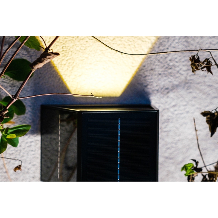 Brilagi - Ηλιακό φωτιστικό τοίχου LED με αισθητήρα SOLAR CUBE LED/2W/3,2V 1300 mAh IP54