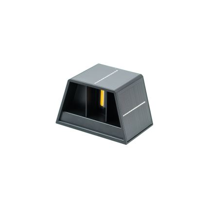 Brilagi - Ηλιακό φωτιστικό τοίχου LED με αισθητήρα SOLAR CUBE LED/2W/3,2V 1300 mAh IP54