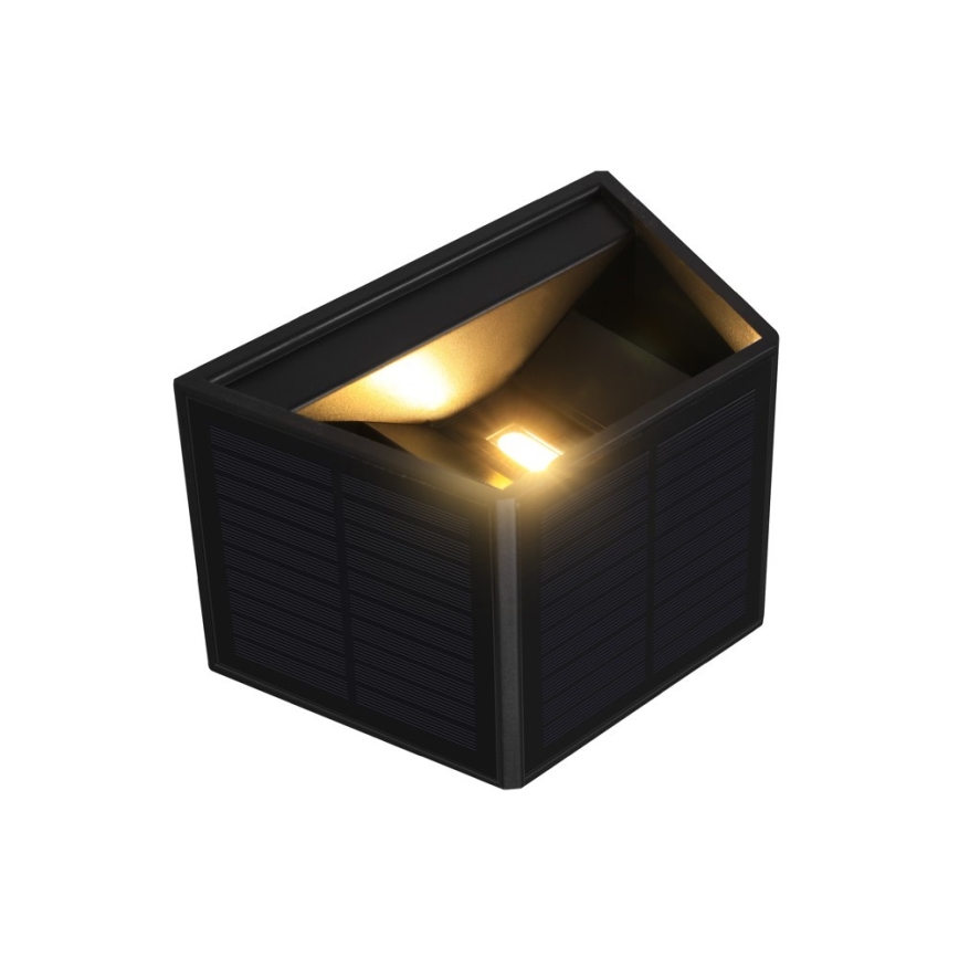 Brilagi - Ηλιακό φωτιστικό τοίχου LED με αισθητήρα SOLAR CUBE LED/2W/3,2V 1300 mAh IP54