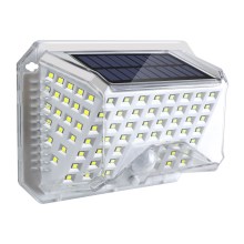Brilagi - Ηλιακό φωτιστικό τοίχου LED με αισθητήρα WALLIE LED/4W/5,5V 6500K IP64 ασημί