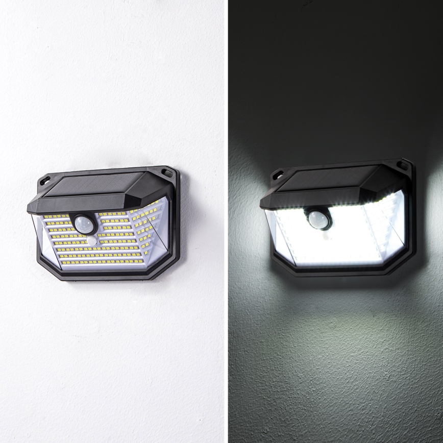 Brilagi - Ηλιακό φωτιστικό τοίχου LED με αισθητήρα WALLIE LED/4W/5,5V 1200mAh 6500K IP65