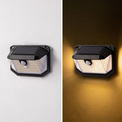 Brilagi - Ηλιακό φωτιστικό τοίχου LED με αισθητήρα WALLIE LED/4W/5,5V 1200 mAh 3000K IP65