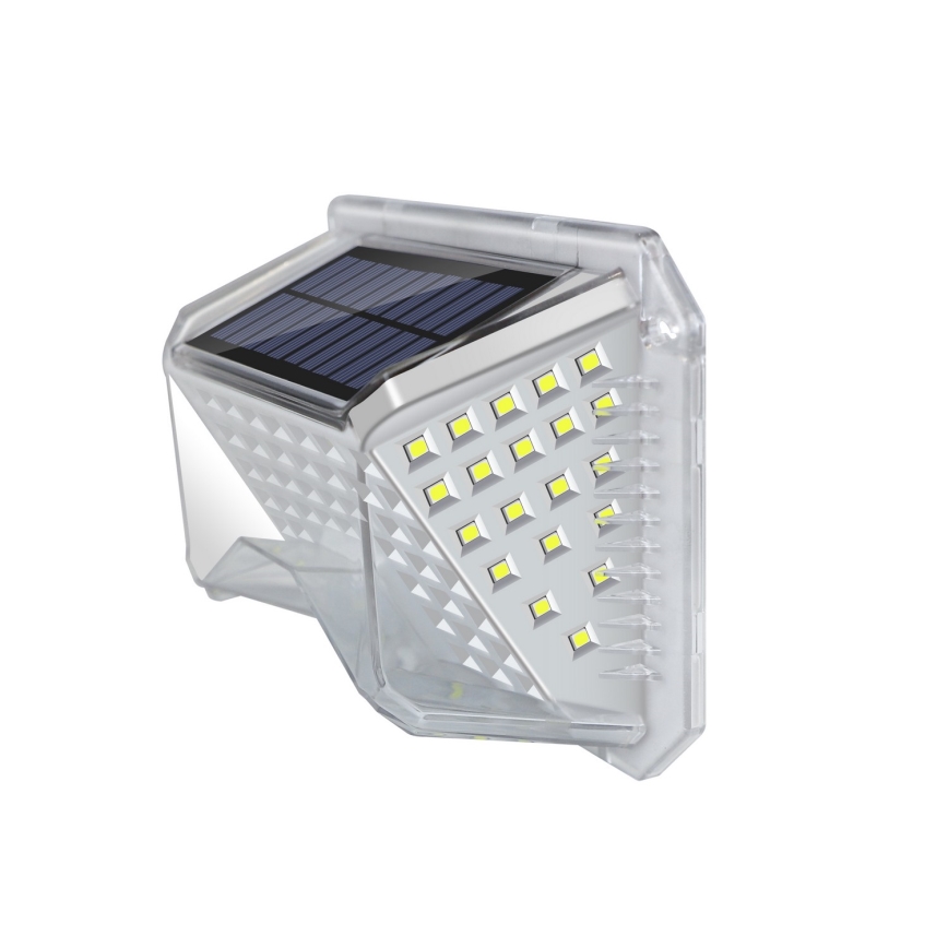Brilagi - Ηλιακό φωτιστικό τοίχου LED με αισθητήρα WALLIE LED/4W/5,5V 1200 mAh 6500K IP64 ασημί