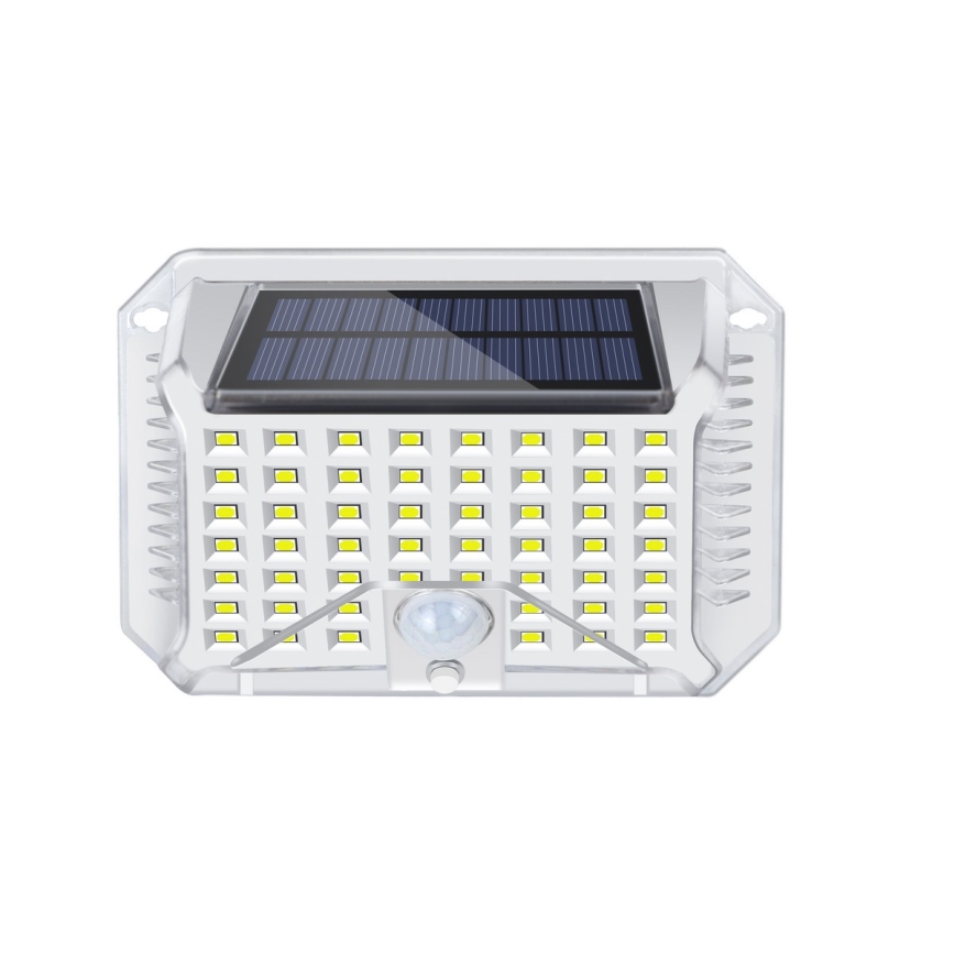 Brilagi - Ηλιακό φωτιστικό τοίχου LED με αισθητήρα WALLIE LED/4W/5,5V 1200 mAh 6500K IP64 ασημί