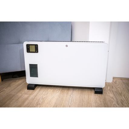 Brilagi -  Θερμοπομπός 1000/1300/2300W LCD/χρονοδιακόπτης/TURBO/ηλεκτρονικός θερμοστάτης λευκό+ RC