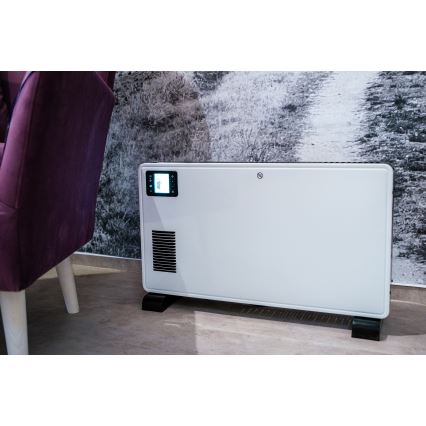 Brilagi -  Θερμοπομπός 1000/1300/2300W LCD/χρονοδιακόπτης/TURBO/ηλεκτρονικός θερμοστάτης λευκό+ RC