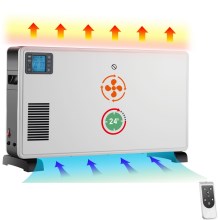 Brilagi -  Θερμοπομπός 1000/1300/2300W LCD/χρονοδιακόπτης/TURBO/ηλεκτρονικός θερμοστάτης λευκό+ RC