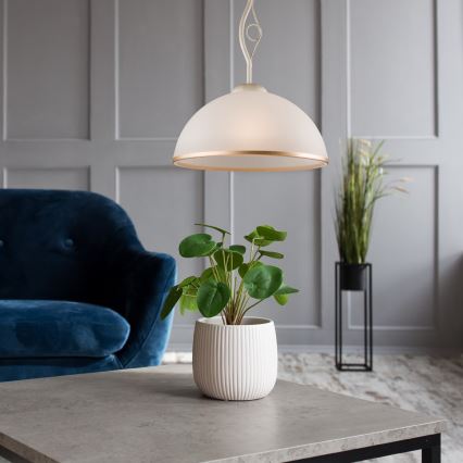 Brilagi - Κρεμαστό πολύφωτο LED ANTICO 1xE27/60W/230V λευκή πατίνα