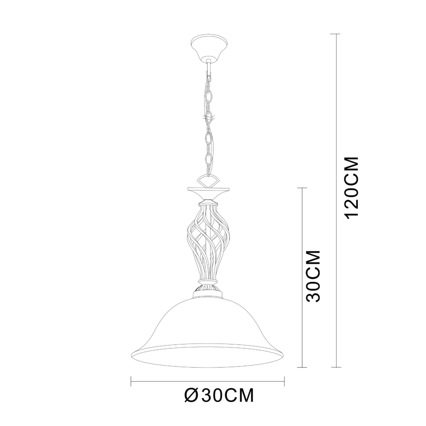 Brilagi - Κρεμαστό φωτιστικό με αλυσίδα NOSTALGIA 1xE27/60W/230V