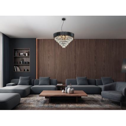 Brilagi - Κρεμαστό φωτιστικό με καλώδιο CARLOS 11xE14/40W/230V διάμ. 80 εκ.