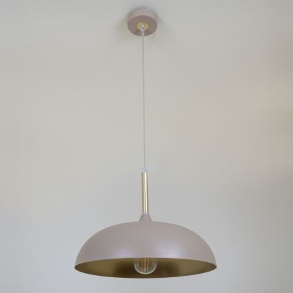 Brilagi - Κρεμαστό φωτιστικό οροφής ABRAHAM 1xE27/60W/230V διάμετρος 35 cm μπεζ