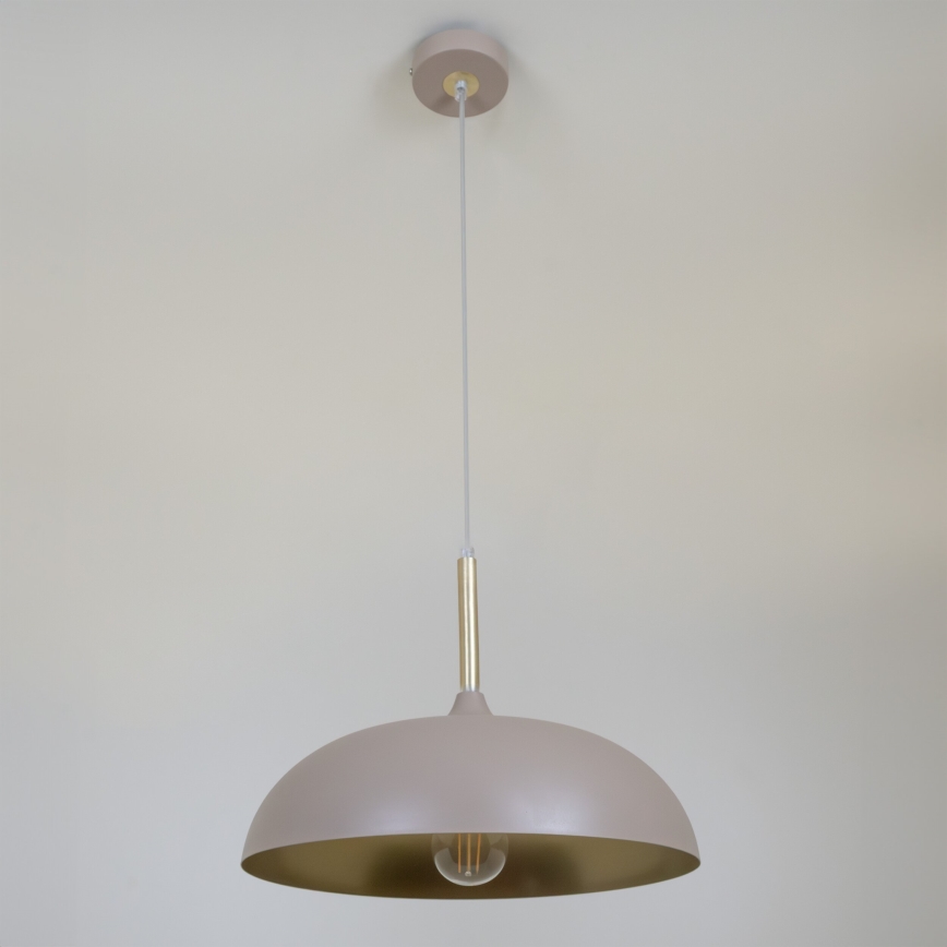 Brilagi - Κρεμαστό φωτιστικό οροφής ABRAHAM 1xE27/60W/230V διάμετρος 35 cm μπεζ