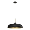 Brilagi - Κρεμαστό φωτιστικό οροφής ABRAHAM 1xE27/60W/230V διάμετρος 45 cm μαύρο