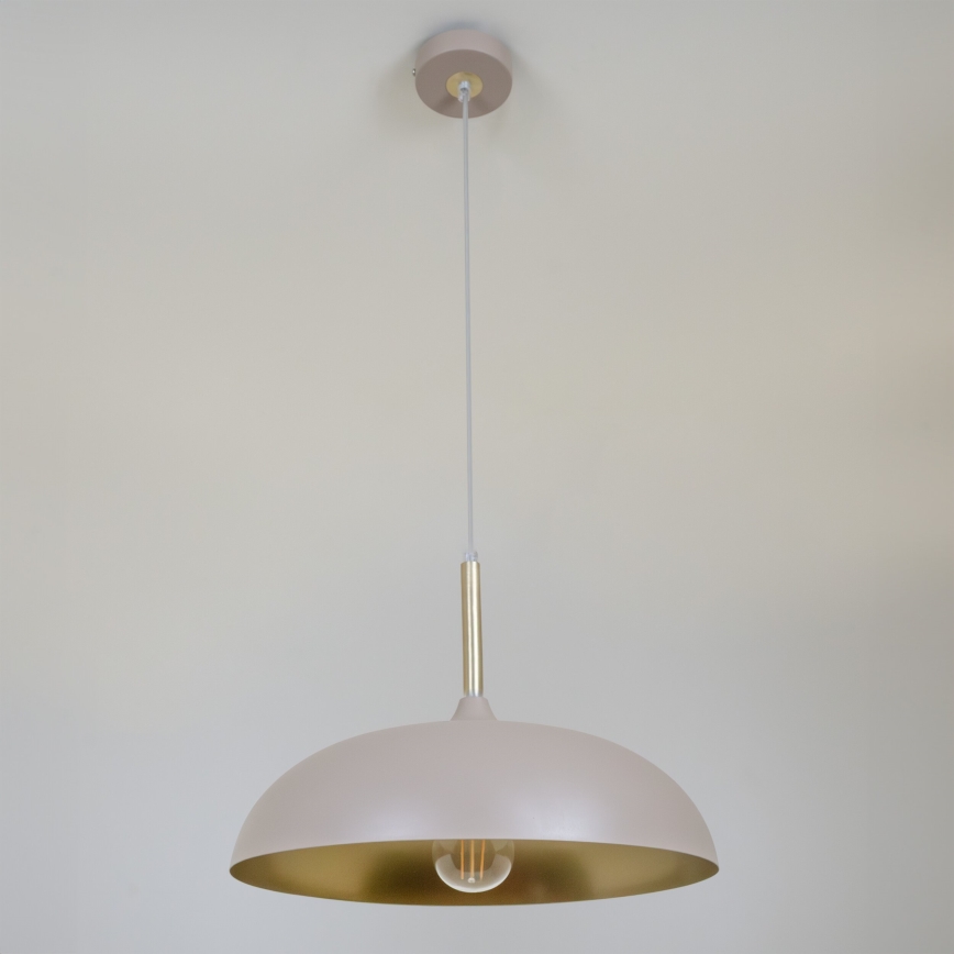 Brilagi - Κρεμαστό φωτιστικό οροφής ABRAHAM 1xE27/60W/230V διάμετρος 45 cm μπεζ