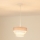 Brilagi - Κρεμαστό φωτιστικό οροφής ALASKA LUNETA 1xE27/15W/230V διάμετρος 25 cm γκρι/κρεμ
