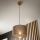Brilagi - Κρεμαστό φωτιστικό οροφής ANTHONY 1xE27/60W/230V δρυς/καφέ