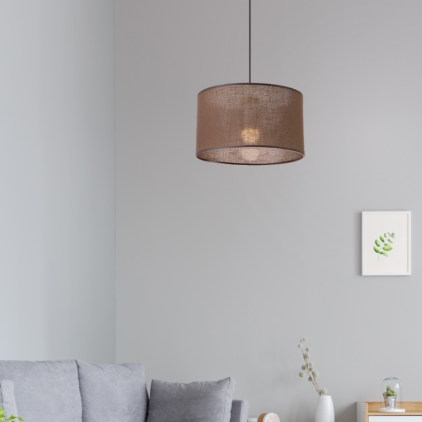 Brilagi - Κρεμαστό φωτιστικό οροφής ANTHONY 1xE27/60W/230V δρυς/καφέ