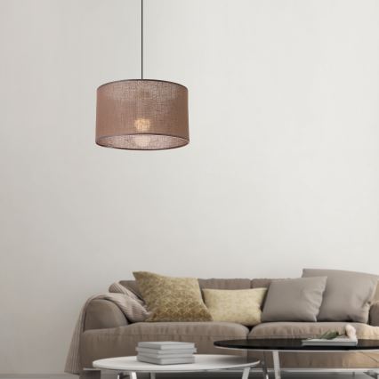 Brilagi - Κρεμαστό φωτιστικό οροφής ANTHONY 1xE27/60W/230V δρυς/καφέ