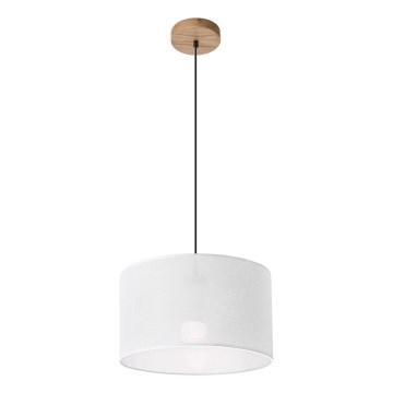 Brilagi - Κρεμαστό φωτιστικό οροφής ANTHONY 1xE27/60W/230V δρυς/λευκό