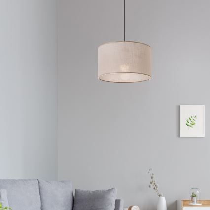 Brilagi - Κρεμαστό φωτιστικό οροφής ANTHONY 1xE27/60W/230V δρυς/μπεζ