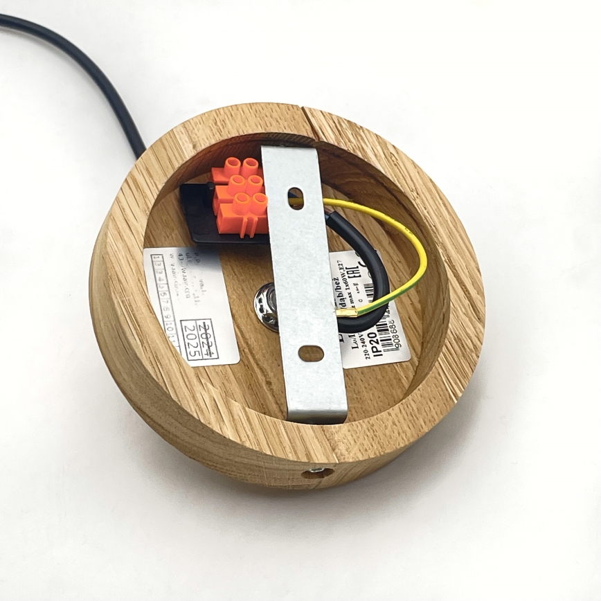 Brilagi - Κρεμαστό φωτιστικό οροφής ANTHONY 1xE27/60W/230V δρυς/μπεζ