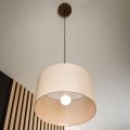 Brilagi - Κρεμαστό φωτιστικό οροφής ANTHONY 1xE27/60W/230V δρυς/μπεζ