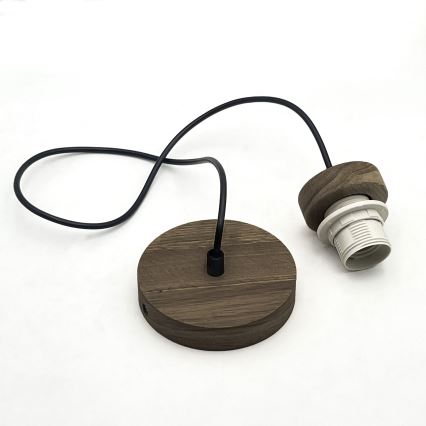 Brilagi - Κρεμαστό φωτιστικό οροφής ANTHONY 1xE27/60W/230V δρυς/μπεζ