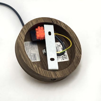 Brilagi - Κρεμαστό φωτιστικό οροφής ANTHONY 1xE27/60W/230V δρυς/μπεζ