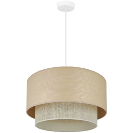 Brilagi - Κρεμαστό φωτιστικό οροφής ARIZONA BOHO 1xE27/15W/230V διάμετρος 45 cm μπεζ/λευκό