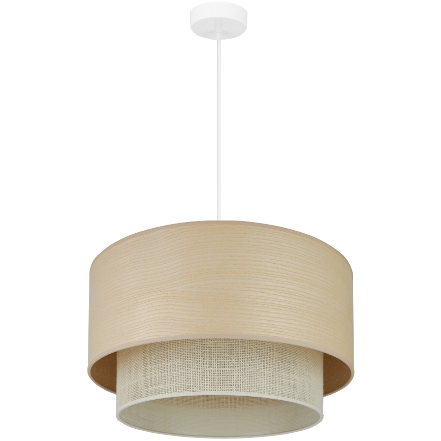 Brilagi - Κρεμαστό φωτιστικό οροφής ARIZONA BOHO 1xE27/15W/230V διάμετρος 45 cm μπεζ/λευκό