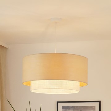 Brilagi - Κρεμαστό φωτιστικό οροφής ARIZONA BOHO 1xE27/15W/230V διάμετρος 60 cm μπεζ/λευκό